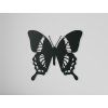 Holzsticker SCHWALBENSCHWANZ (Bildabmessungen 20,5 x 22,5 cm, Bildfarbe Grau)