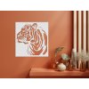 54246 5 holzbild fur die wand tigerprofil
