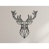 54258 holzsticker polygonaler hirsch