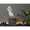 54273 5 holzsticker fur die wand radfahrer