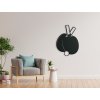 54279 3 wandsticker tischtennisschlager