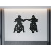 54336 holzsticker motorradfahrer