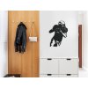 54366 3 holzsticker american football player