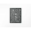 Minimalistisches Bild LABYRINTH (Bildabmessungen 42,5 x 32,5 cm, Bildfarbe Grau)