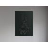 Abstraktes Holzbild WEIBLICHE SILHOUETTE (Bildabmessungen 31,5 x 22,5 cm, Bildfarbe Grau)
