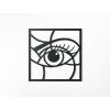 Abstraktes Holzbild AUGE (Bildabmessungen 22 x 22,5 cm, Bildfarbe Grau)