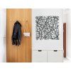 Abstraktes Wandbild VERFLECHTUNGEN (Bildabmessungen 89 x 89 cm, Bildfarbe Grau)