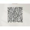 Abstraktes Wandbild VERFLECHTUNGEN (Bildabmessungen 89 x 89 cm, Bildfarbe Grau)