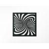 Abstraktes Wandbild TRICHTER (Bildabmessungen 22,5 x 22,5 cm, Bildfarbe Grau)