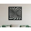 Abstraktes Wandbild TRICHTER (Bildabmessungen 22,5 x 22,5 cm, Bildfarbe Grau)