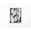 Kubistisches Wandbild DIRIGENT (Bildabmessungen 43,5 x 32,5 cm, Bildfarbe Grau)