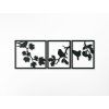 Mehrteiliges Bild VOGELTRIPTYCHON (Bildabmessungen 65 x 186 cm, Bildfarbe Grau)