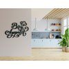 Holzaufschrift Bon Appetit (Bildabmessungen 30 x 42,5 cm, Bildfarbe Grau)