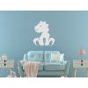 Kindersticker DRACHE (Bildabmessungen 31,5 x 21,5 cm, Bildfarbe Grau)