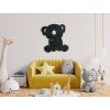 Wandsticker für Kinder KOALA (Bildabmessungen 31,5 x 30,5 cm, Bildfarbe Grau)