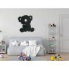 Wandsticker für Kinder KOALA (Bildabmessungen 31,5 x 30,5 cm, Bildfarbe Grau)