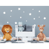Set mit Kinderstickern KLEINE STERNE (18 Stück) (Bildfarbe Grau)