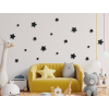 Set mit Kinderstickern KLEINE STERNE (18 Stück) (Bildfarbe Grau)