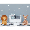 Set mit Kinderstickern KLEINE STERNE (12 Stücke) (Bildfarbe Grau)