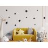 Set mit Kinderstickern KLEINE STERNE (12 Stücke) (Bildfarbe Grau)