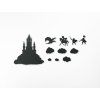 Kindersticker-Set BURG (11 Stück) (Bildfarbe Grau)