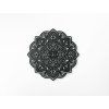Holzmandala GLÜCK (Bildabmessungen 80,5 x 80,5 cm, Bildfarbe Grau)