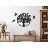 Holzbild LEBENSBAUM FREIHEIT (Bildabmessungen 20 x 24,5 cm, Bildfarbe Grau)