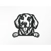 55143 2 3d wandsticker golden retriever