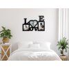 Designfotorahmen für die Wand LIEBE (Bildfarbe Grau)