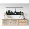 Bild Paris (Bildabmessungen 25,5 x 62 cm, Bildfarbe Grau)
