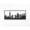 Bild London (Bildabmessungen 25,5 x 62 cm, Bildfarbe Grau)