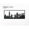 Bild London (Bildabmessungen 25,5 x 62 cm, Bildfarbe Grau)