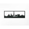 Panoramabild Paris (Bildabmessungen 20,5 x 62 cm, Bildfarbe Grau)