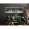 Panoramabild Paris (Bildabmessungen 20,5 x 62 cm, Bildfarbe Grau)