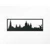 Panoramabild Amsterdam (Bildabmessungen 20,5 x 62 cm, Bildfarbe Grau)