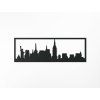Panoramabild New York (Bildabmessungen 20,5 x 62 cm, Bildfarbe Grau)