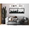 Panoramabild New York (Bildabmessungen 20,5 x 62 cm, Bildfarbe Grau)