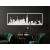 Panoramabild New York (Bildabmessungen 20,5 x 62 cm, Bildfarbe Grau)