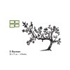 55233 5 holzbaum mit fotorahmen