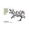 55233 6 holzbaum mit fotorahmen
