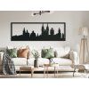 Panoramabild Prag (Bildabmessungen 20,5 x 62 cm, Bildfarbe Grau)