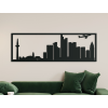 Panoramabild Frankfurt (Bildabmessungen 20,5 x 62 cm, Bildfarbe Grau)