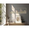Panoramabild Barcelona (Bildabmessungen 20,5 x 62 cm, Bildfarbe Grau)