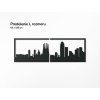 Panoramabild Barcelona (Bildabmessungen 20,5 x 62 cm, Bildfarbe Grau)
