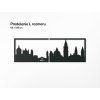 Panoramabild Venedig (Bildabmessungen 20,5 x 62 cm, Bildfarbe Grau)