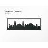 Panoramabild Istanbul (Bildabmessungen 20,5 x 62 cm, Bildfarbe Grau)