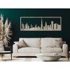 Panoramabild Dubai (Bildabmessungen 20,5 x 62 cm, Bildfarbe Grau)