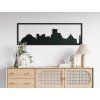 Panoramabild Delhi (Bildabmessungen 20,5 x 62 cm, Bildfarbe Grau)