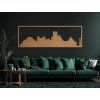 Panoramabild Delhi (Bildabmessungen 20,5 x 62 cm, Bildfarbe Grau)