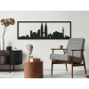Panoramabild Kuala Lumpur (Bildabmessungen 20,5 x 62 cm, Bildfarbe Grau)